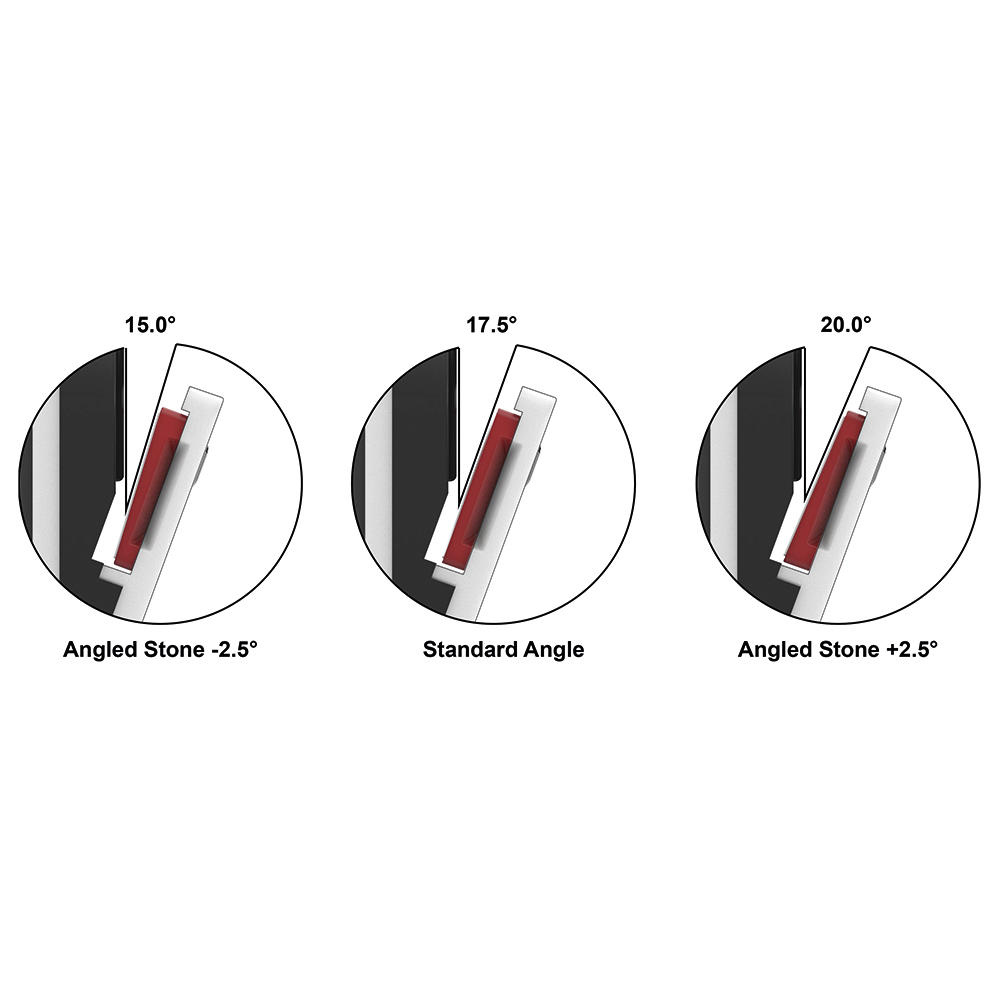 M. Power Tools DC™ Fasttrack Diamond Stone, Angled by 2.5°, Extra-coarse