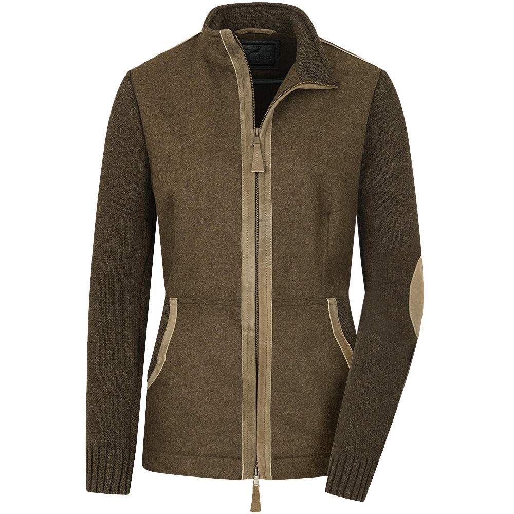 »Stefanie« Ladies' Jacket, Knitwear/Loden