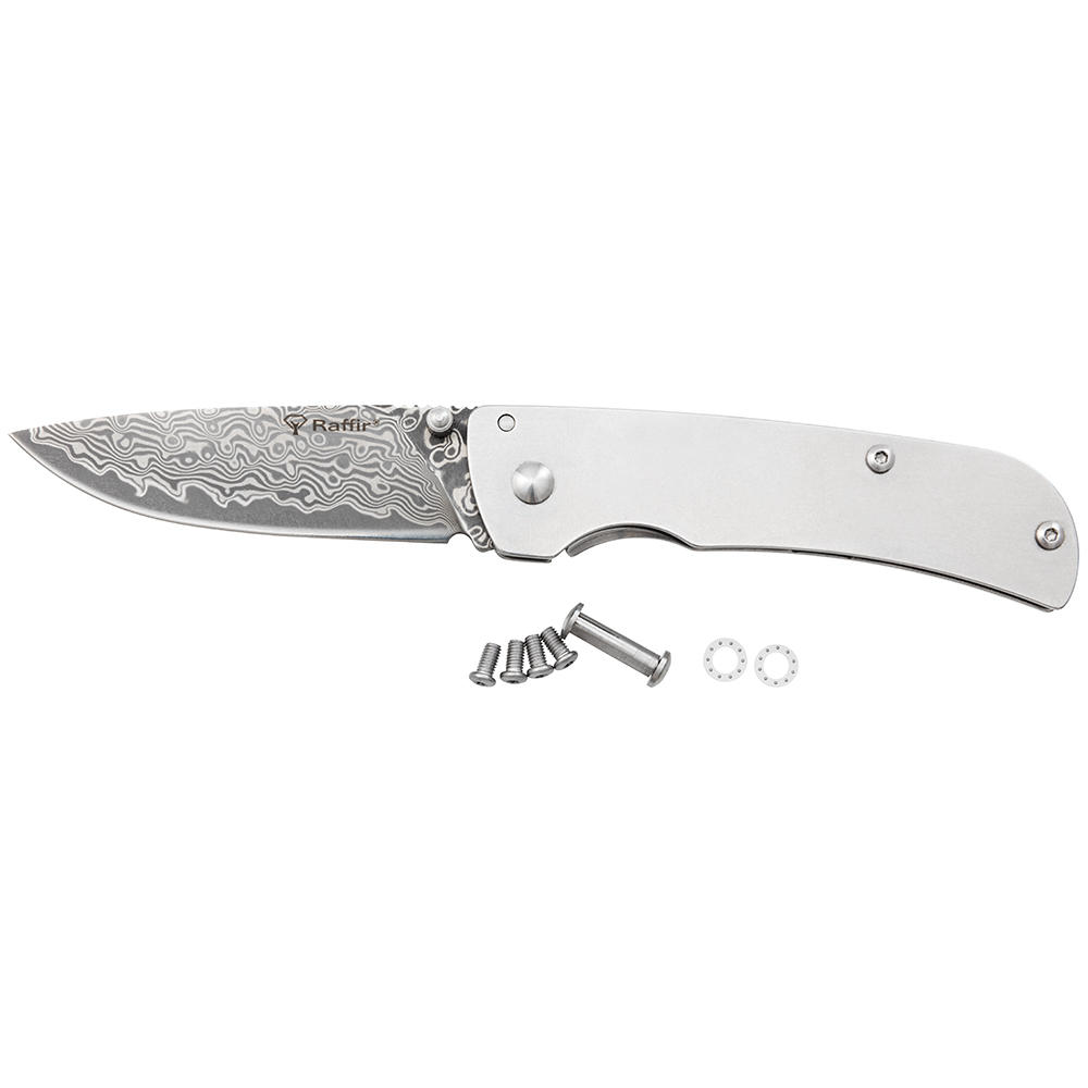 Raffir® Klappmesser-Bausatz, The Gentleman,  Damast, Cloud