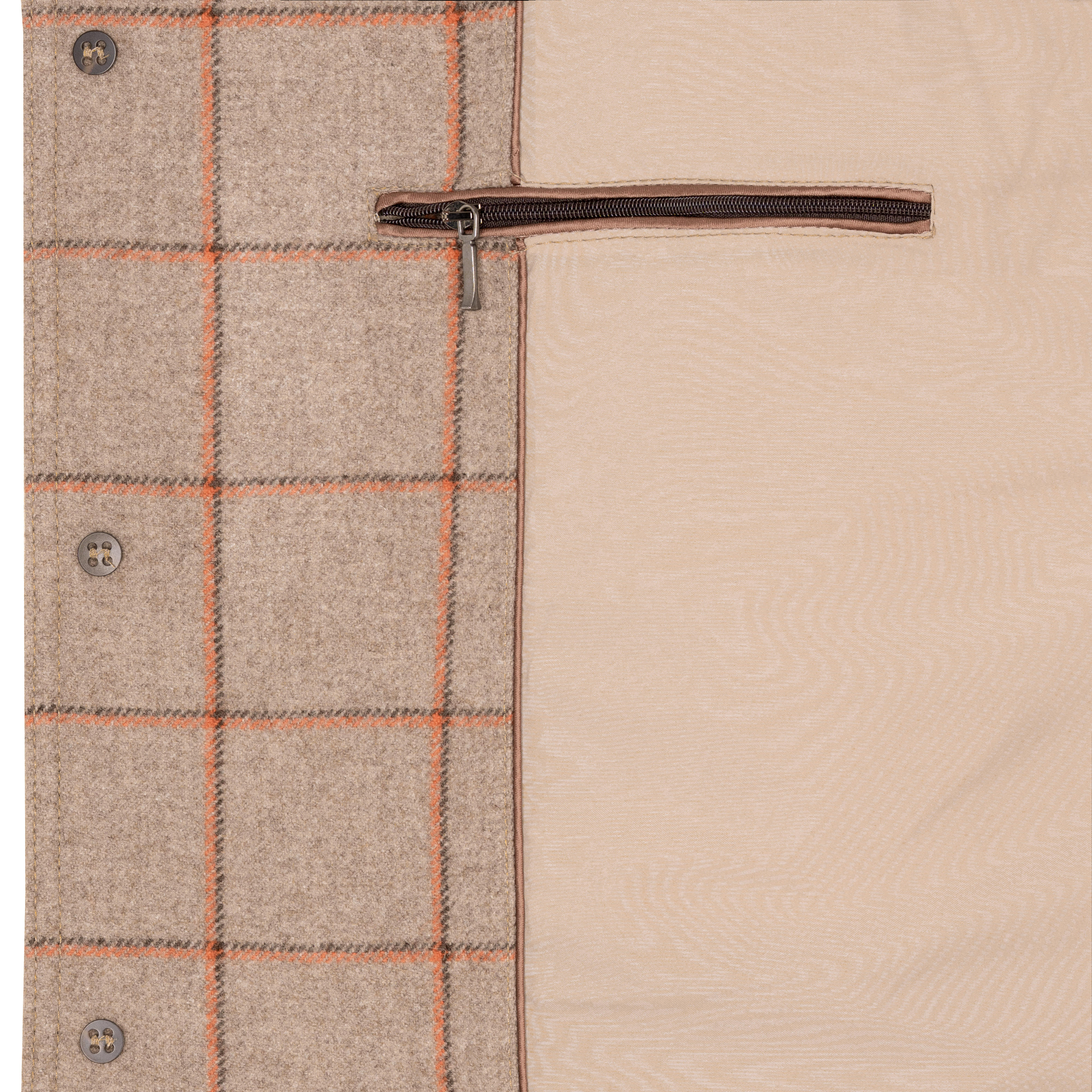 The GunDog Affair »Mersey« Men's Shooting Jacket, Beige/Orange
