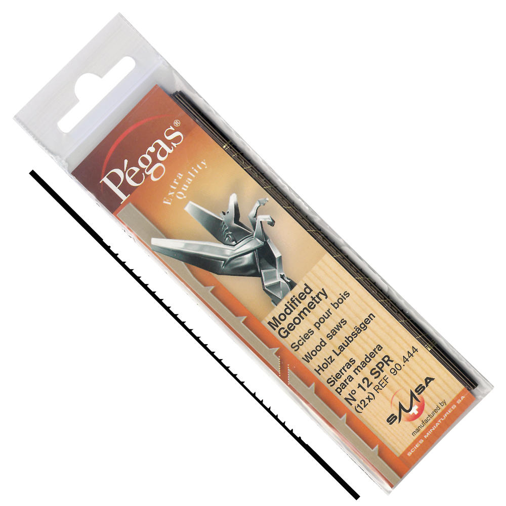 Pégas® MGT Coping Saw Blades, Width 1.55 mm, 12-Piece Set