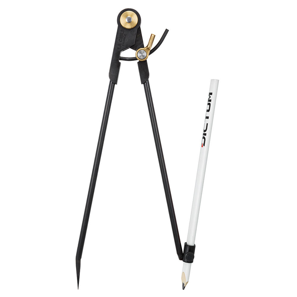 Compasso ad arco »L'Arc«, 310 mm con supporto matita da carpentiere