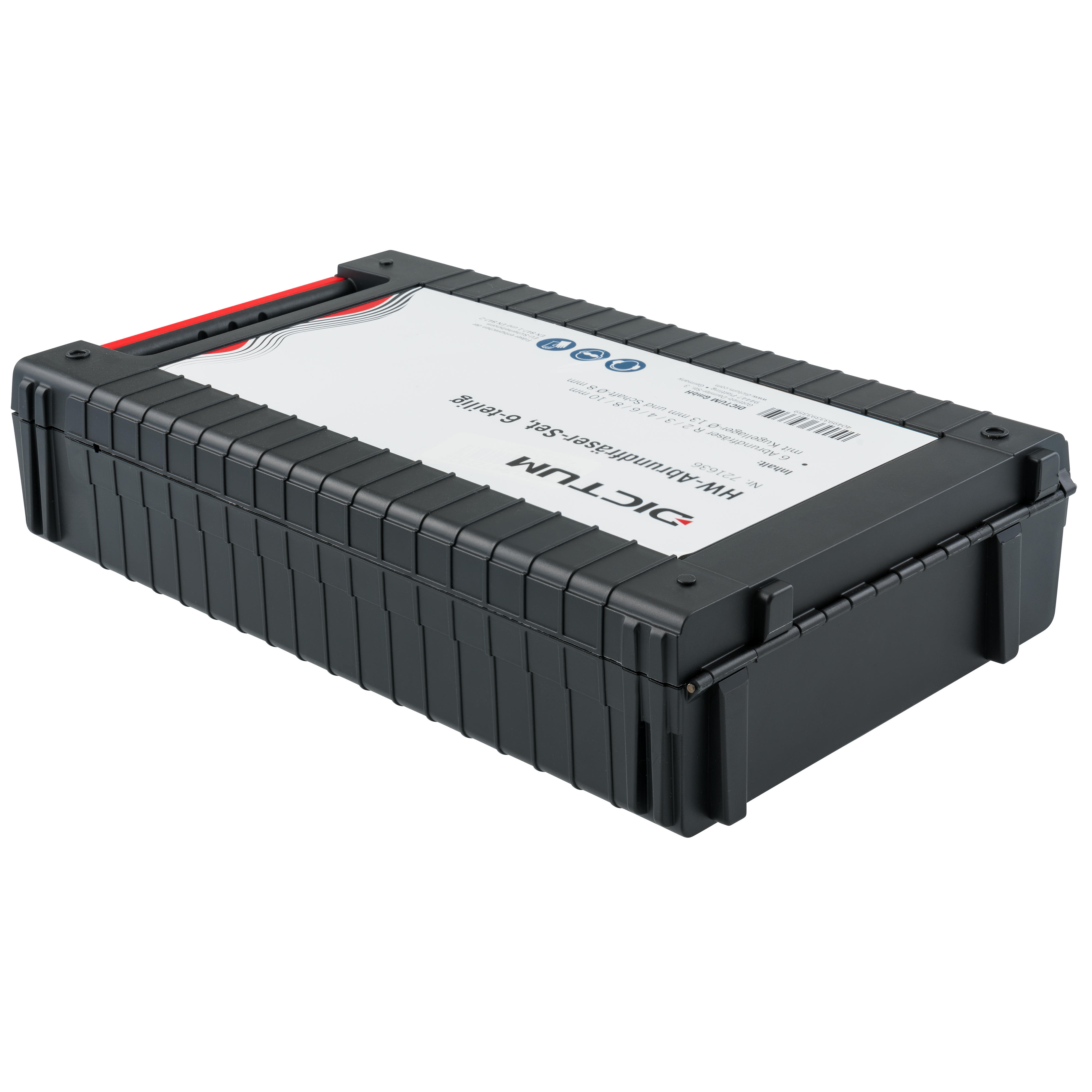 DICTUM® HW-Abrundfräser-Set, 6-teilig