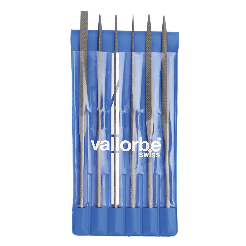Glardon/Vallorbe® Nadelfeilen-Satz, 6-teilig, Hieb 0