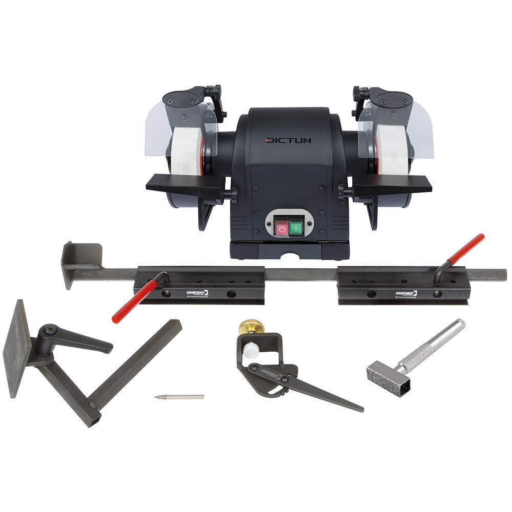 Sharpening Set for Woodturning Tools with DICTUM® Low-speed Grinder DS 150 L