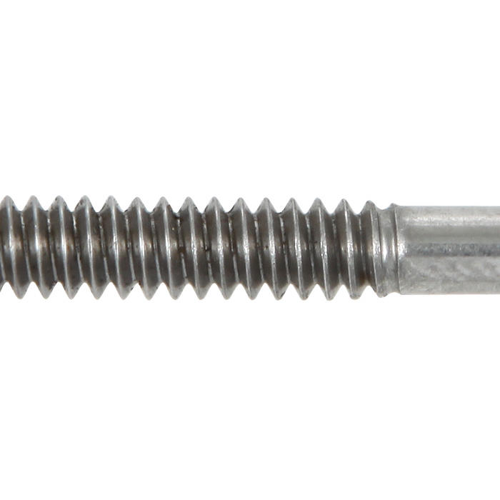 Bow Screw with Rolled Inch Thread, Bronze Eyelets, Cello