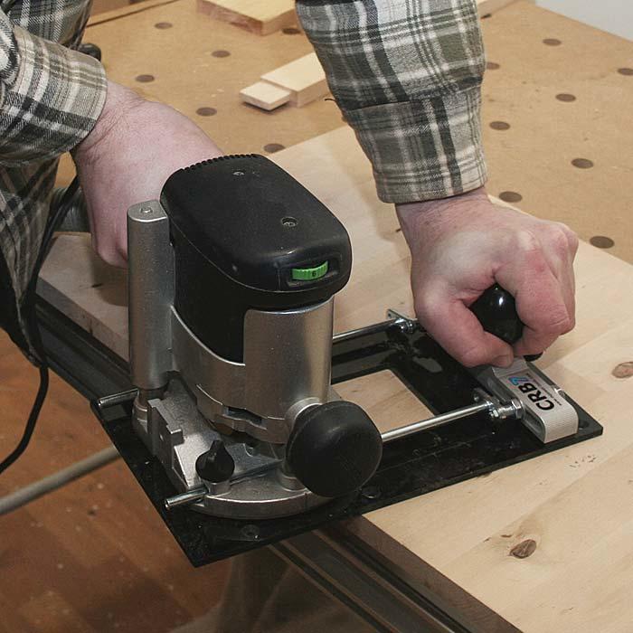 M. Power Tools Multifunktions-Basisplatte für Oberfräsen CRB 7 mit 7 Funktionen