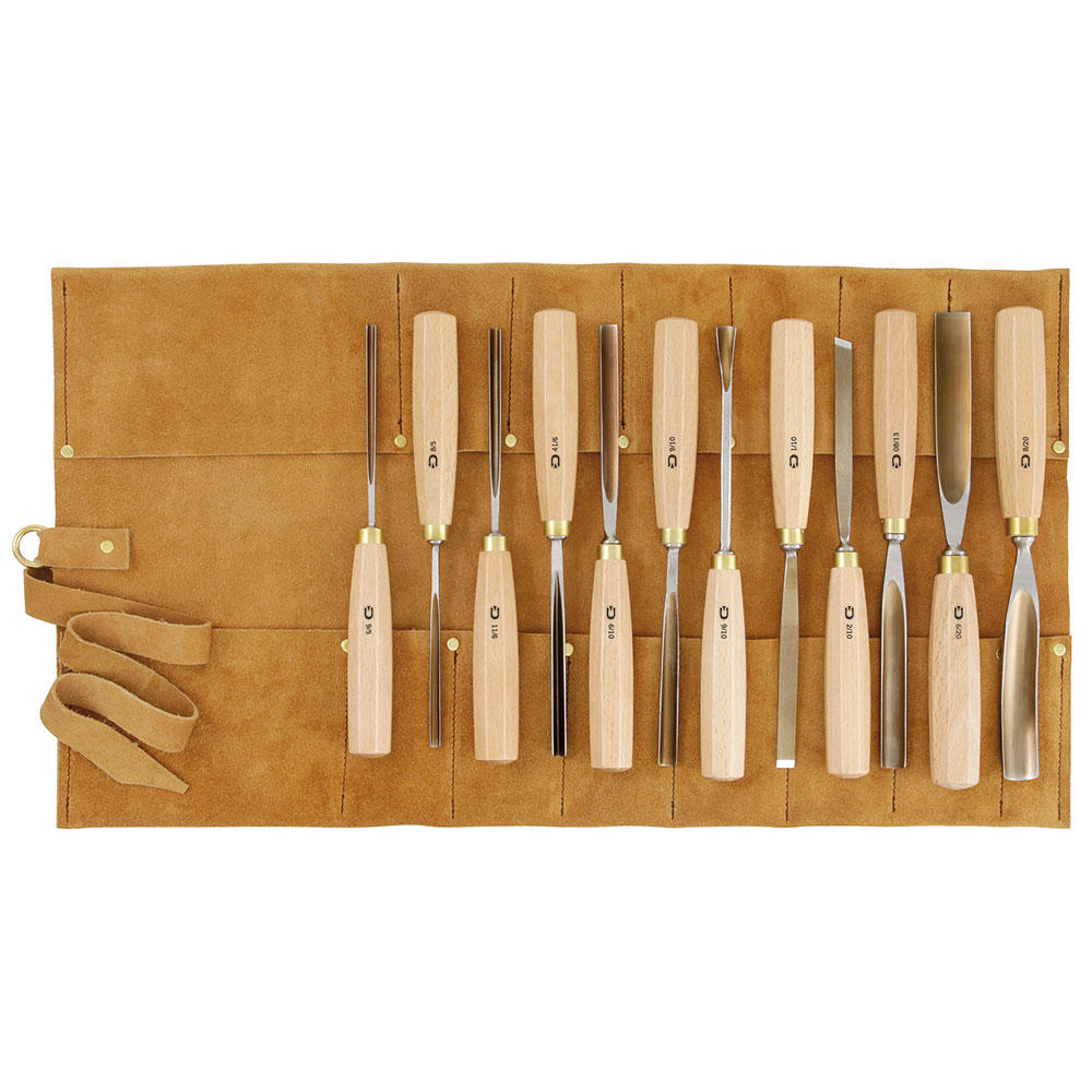 Jeu de ciseaux de sculpture DICTUM®, 12 pièces