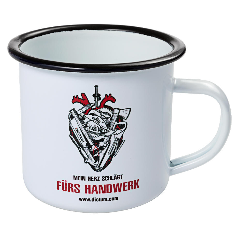 DICTUM® Emaille-Becher, »Herz«