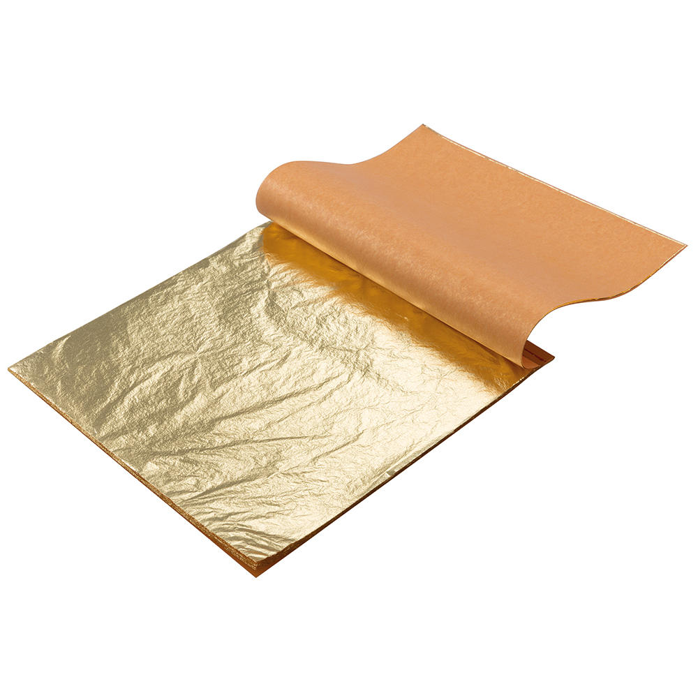 Blattmetall, 140 x 140 mm, 25 Stück, gold
