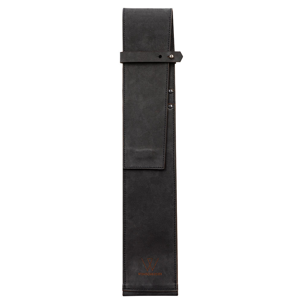 Messertasche, Rindsleder mit Kevlarschutz, schwarz, Größe 3