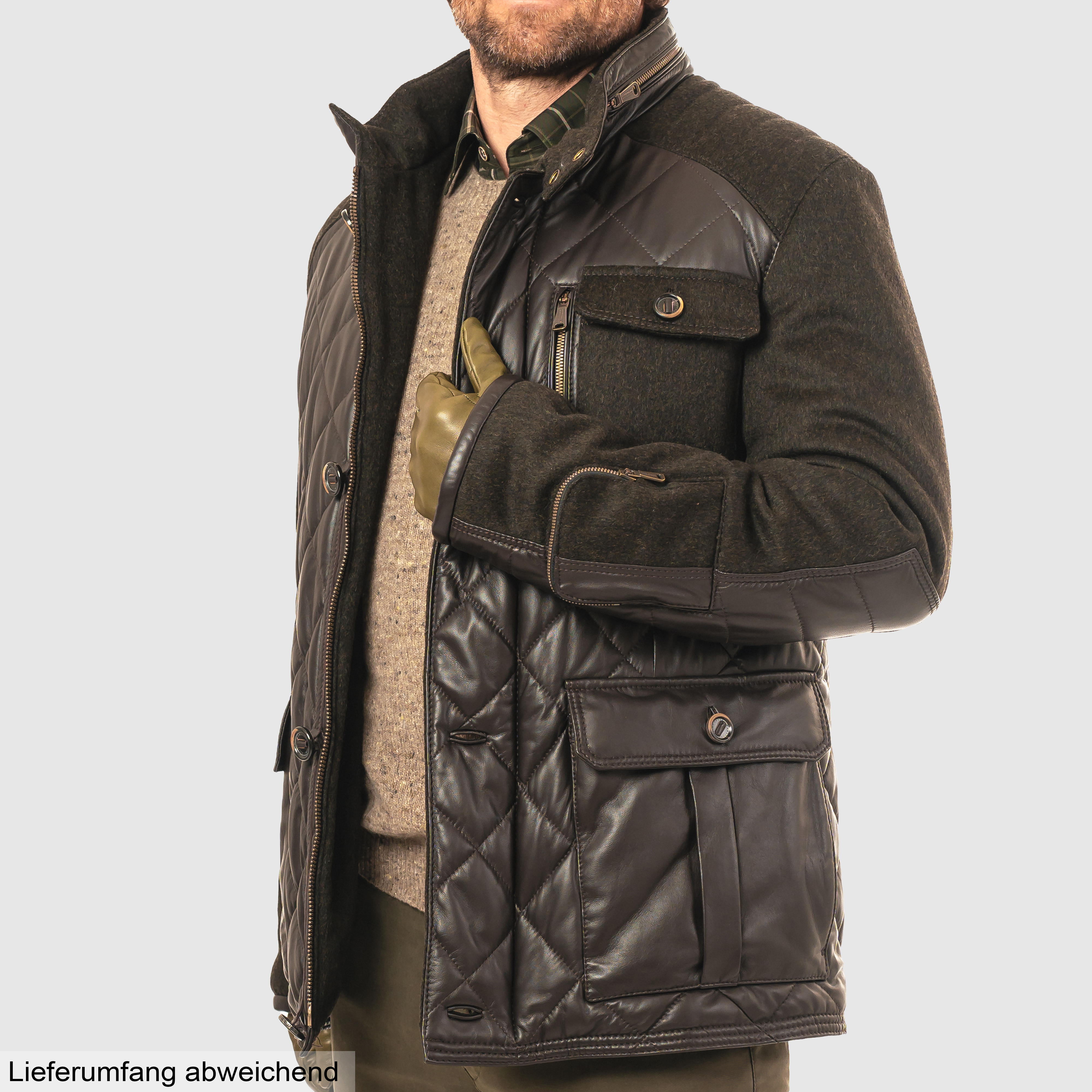 Heinz Bauer »Cross Country« Men's Quilted Jacket brown 52