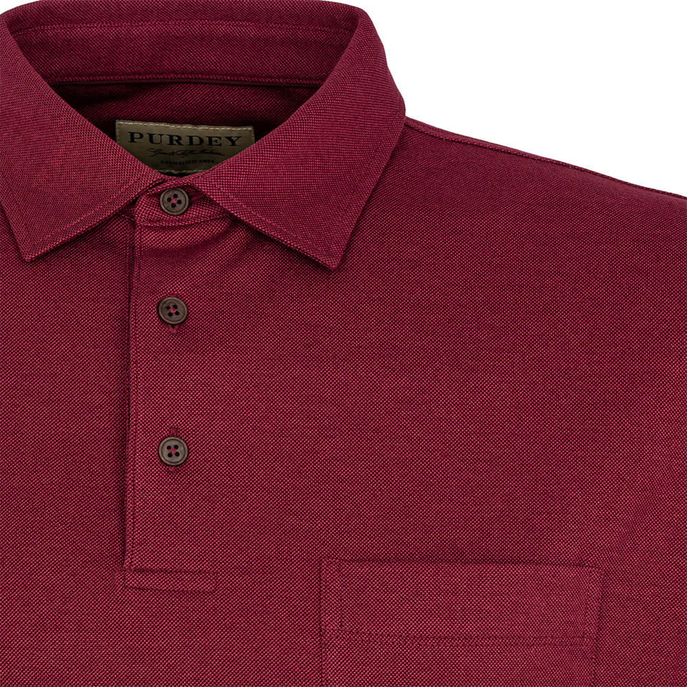 Purdey Herren Poloshirt Berkshire mit Brusttasche