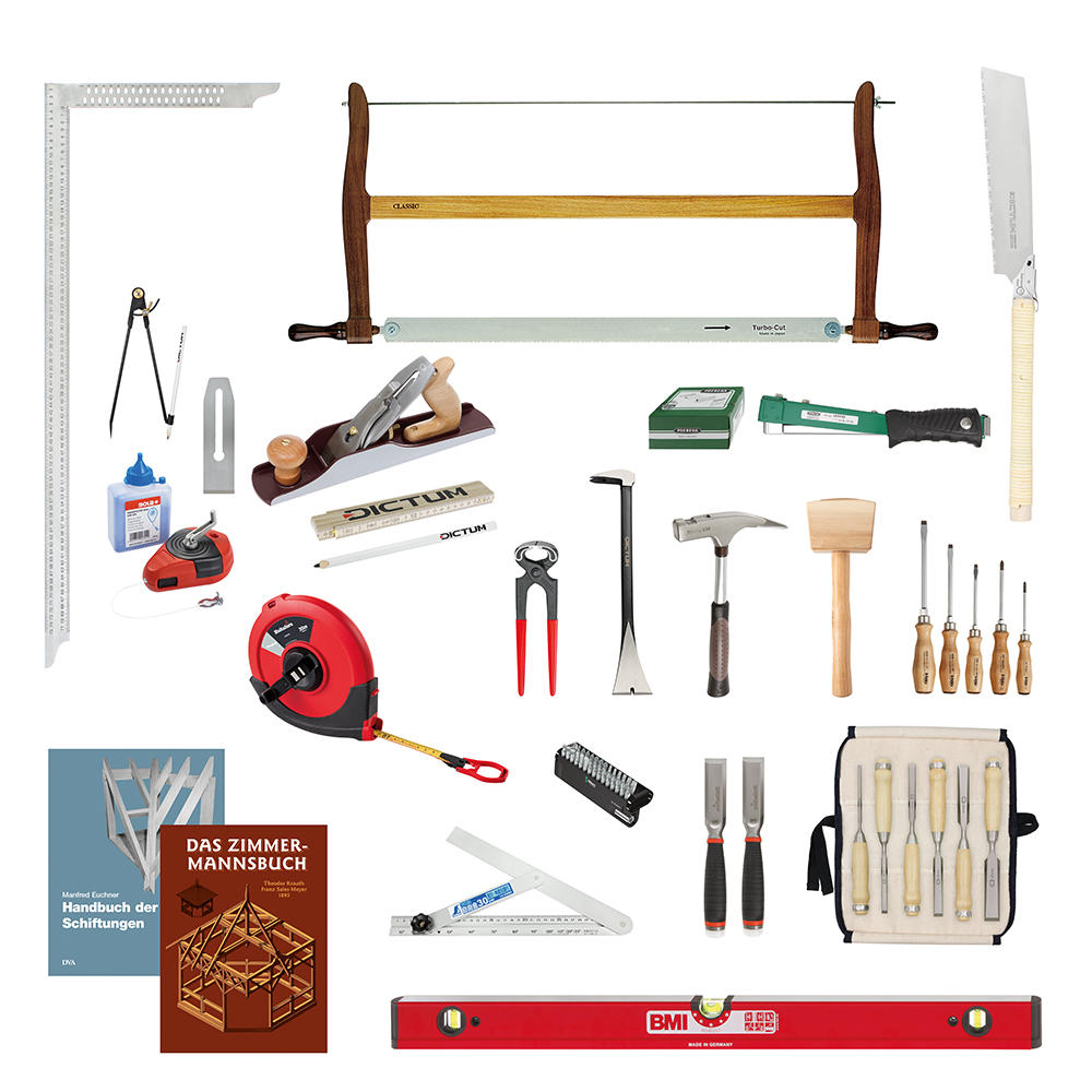 Set per carpentieri DICTUM®, grande, 65 pezzi