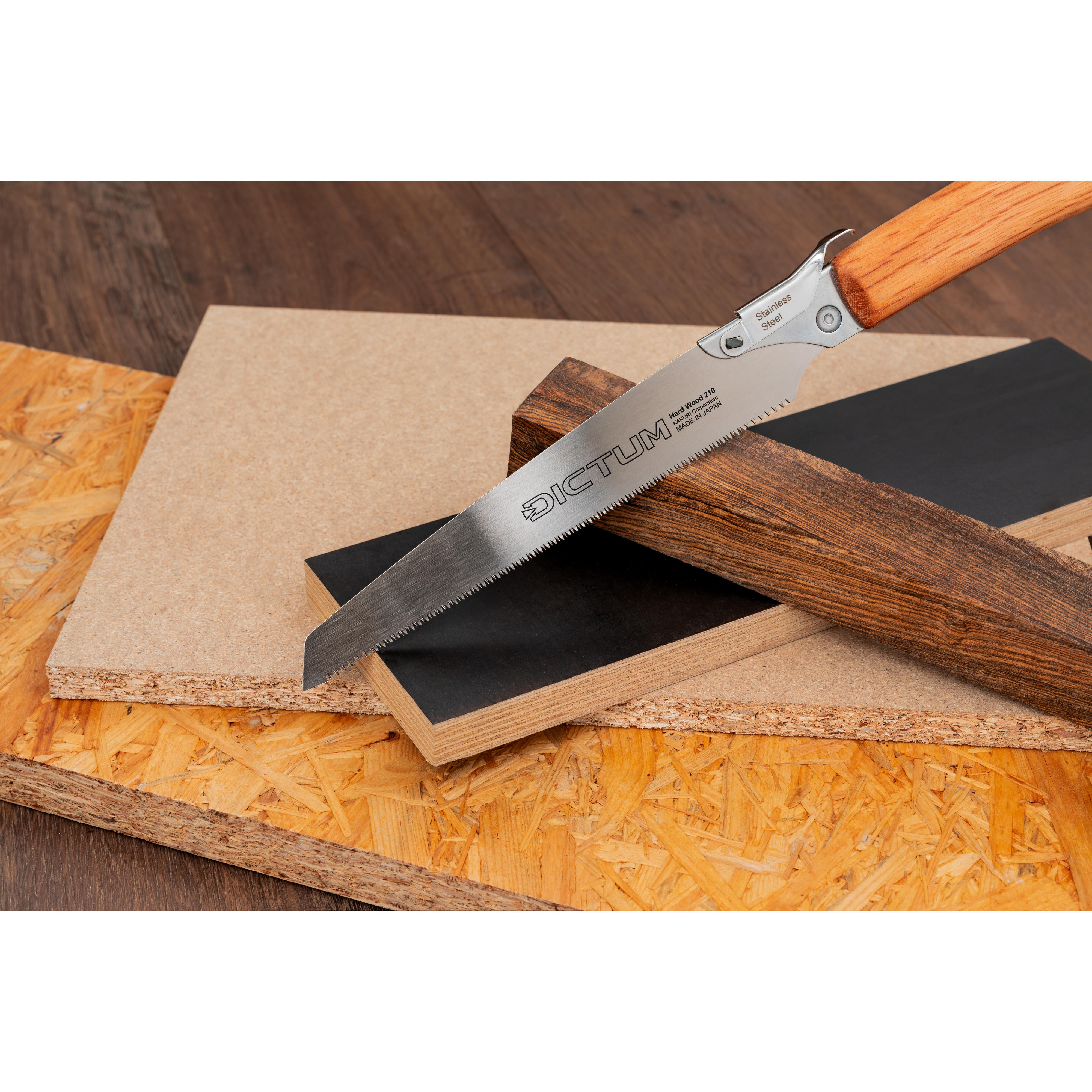 DICTUM® Akagashi Hartholz 210, Edelstahlrücken