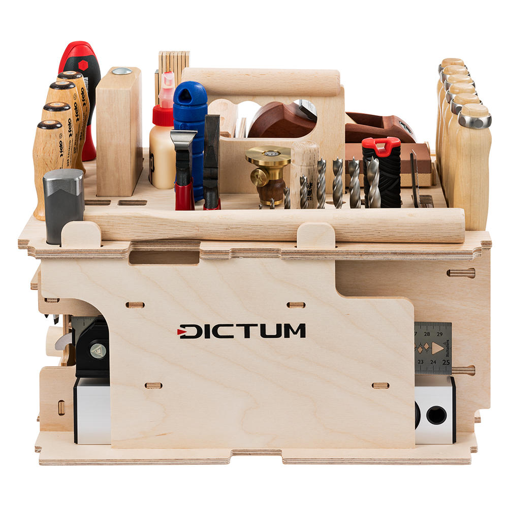 DICTUM Tool Carrier »Cabinet making, Interior Work«, Equipped, 43-Piece Set