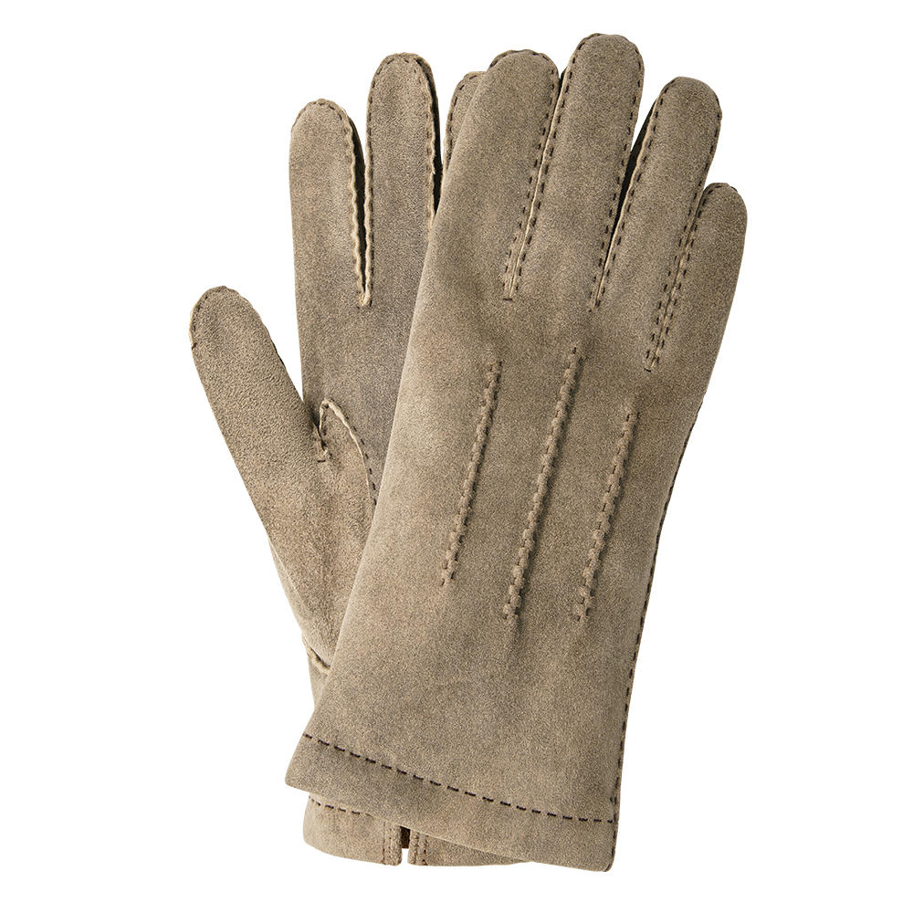 Gants pour homme LECCE, velours de chèvre, doublure en cachemire