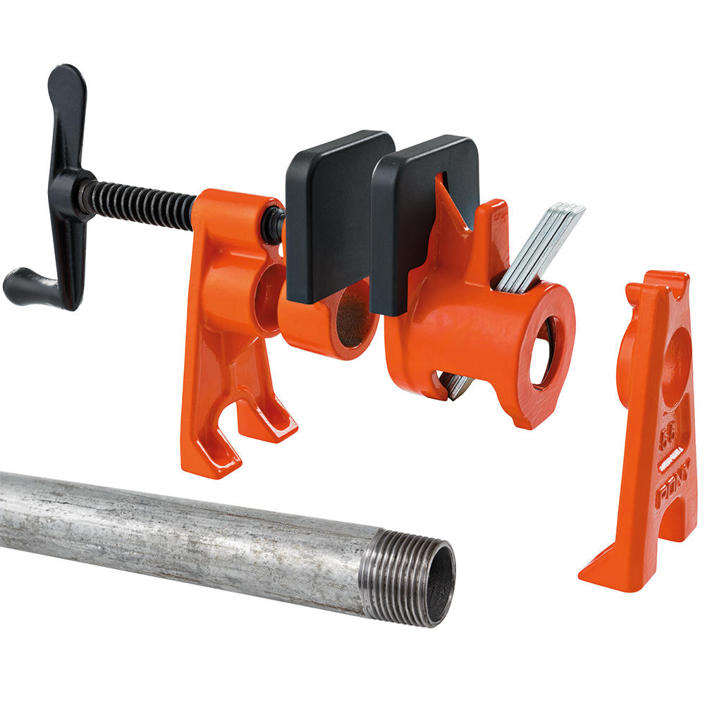 Pony® Pipe Clamp Fixture Set, ¾ Inch, with Stand, incl. Pipe 1 m