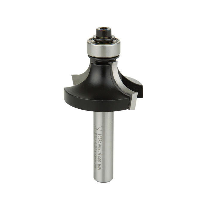 TC Rounding over Bit with ball bearing, Shank Ø 8 mm, R 5 mm