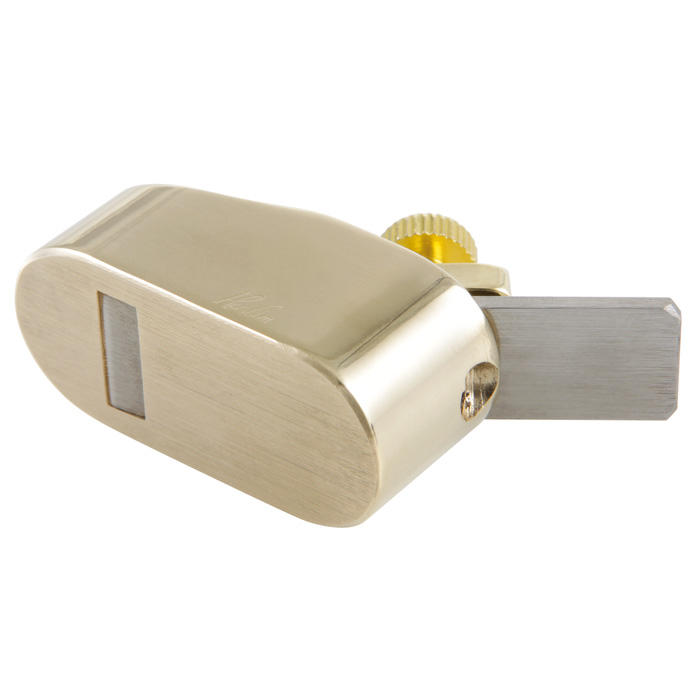 Rabot Herdim® avec cale à vis, semelle plate, largeur du fer 12 mm