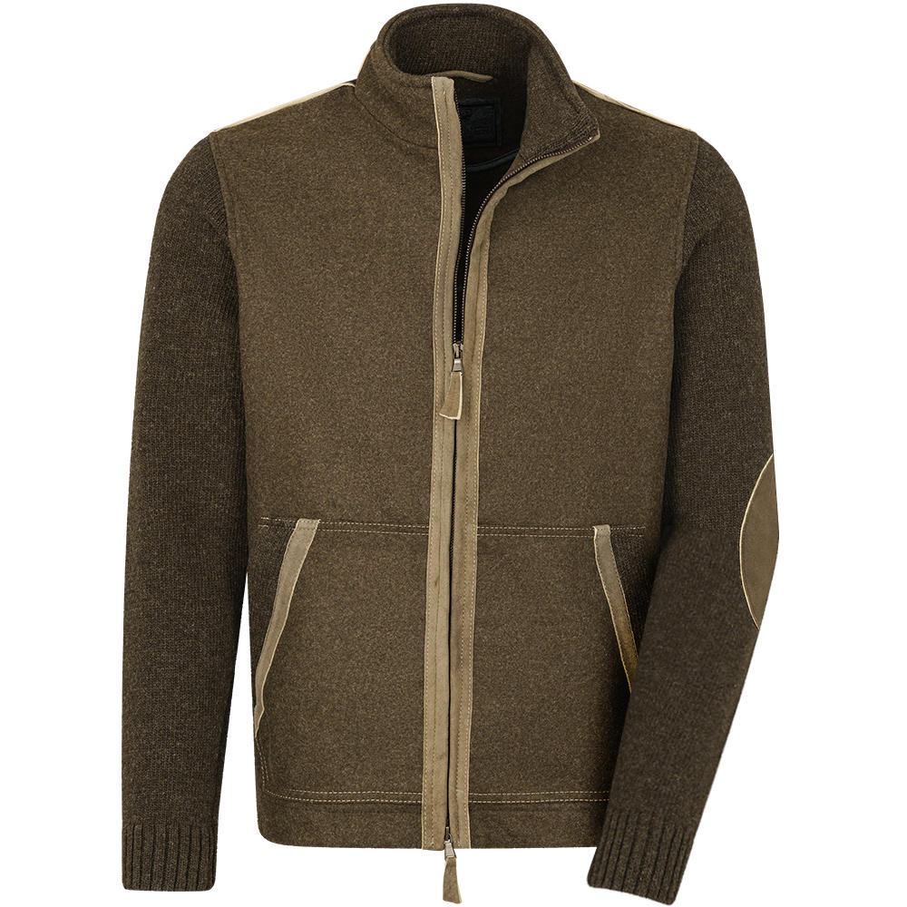 »Franko« Men’s Jacket, Knitwear/Loden
