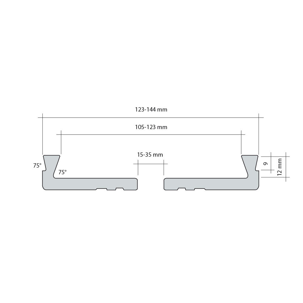DICTUM® Schwalbenschwanzbacken, Ø 120 mm