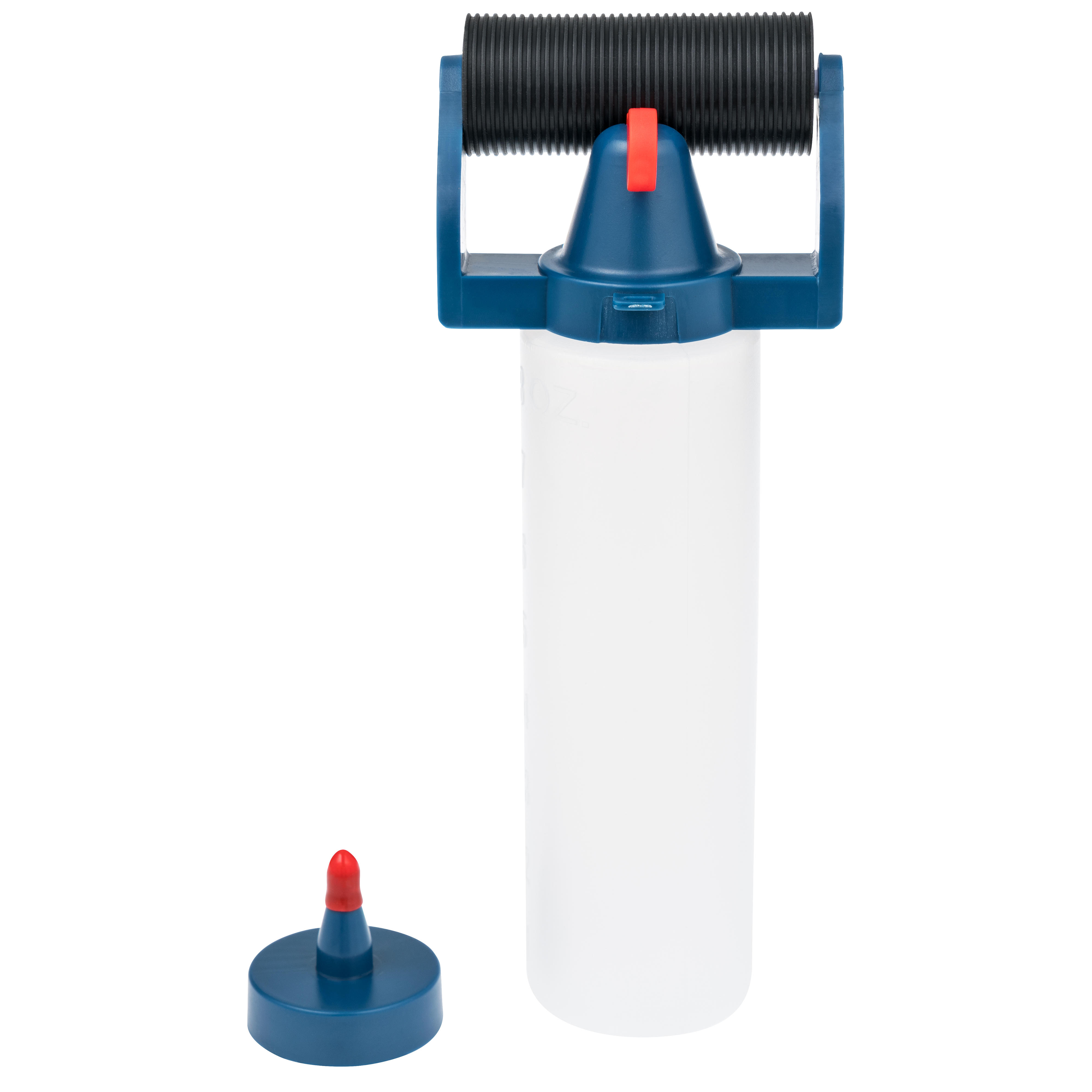 Flacone applicatore con rullo per colla