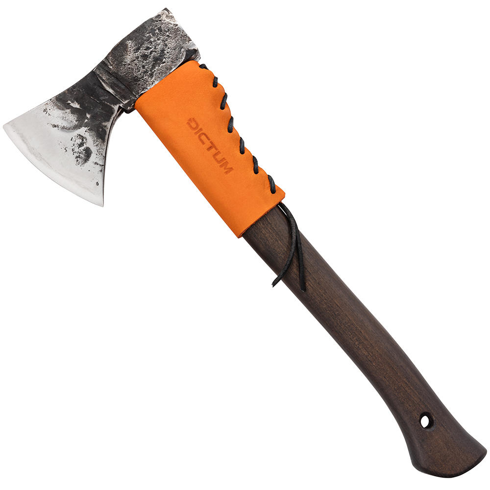 Axe Collar for DICTUM® »Forest Edition« Forest Hatchet, Buffalo Leather, Orange