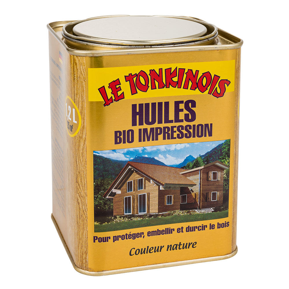 Huile Le Tonkinois Bio Impression, huile d'apprêt, incolore, 2,5 l