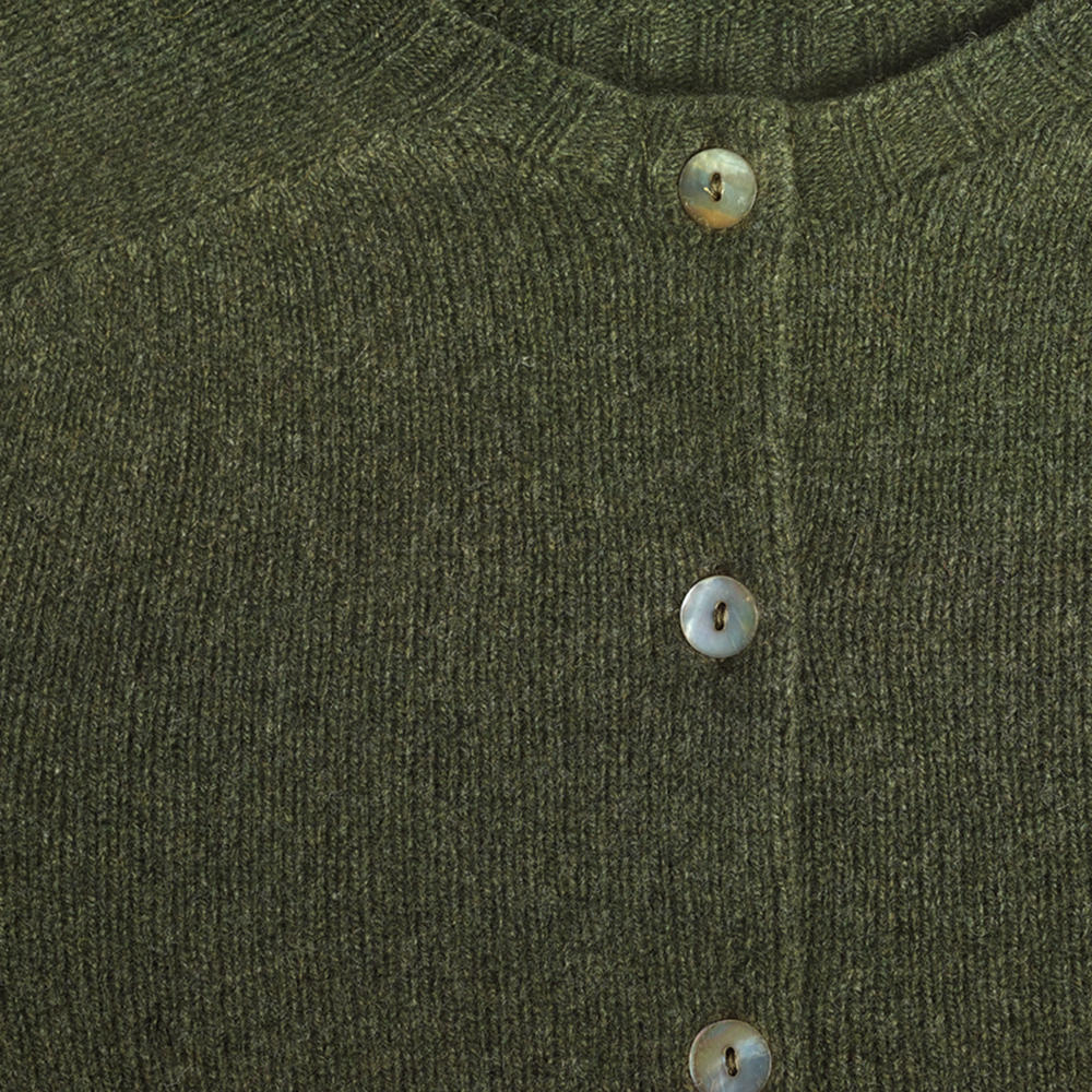 Cardigan da donna, verde scuro