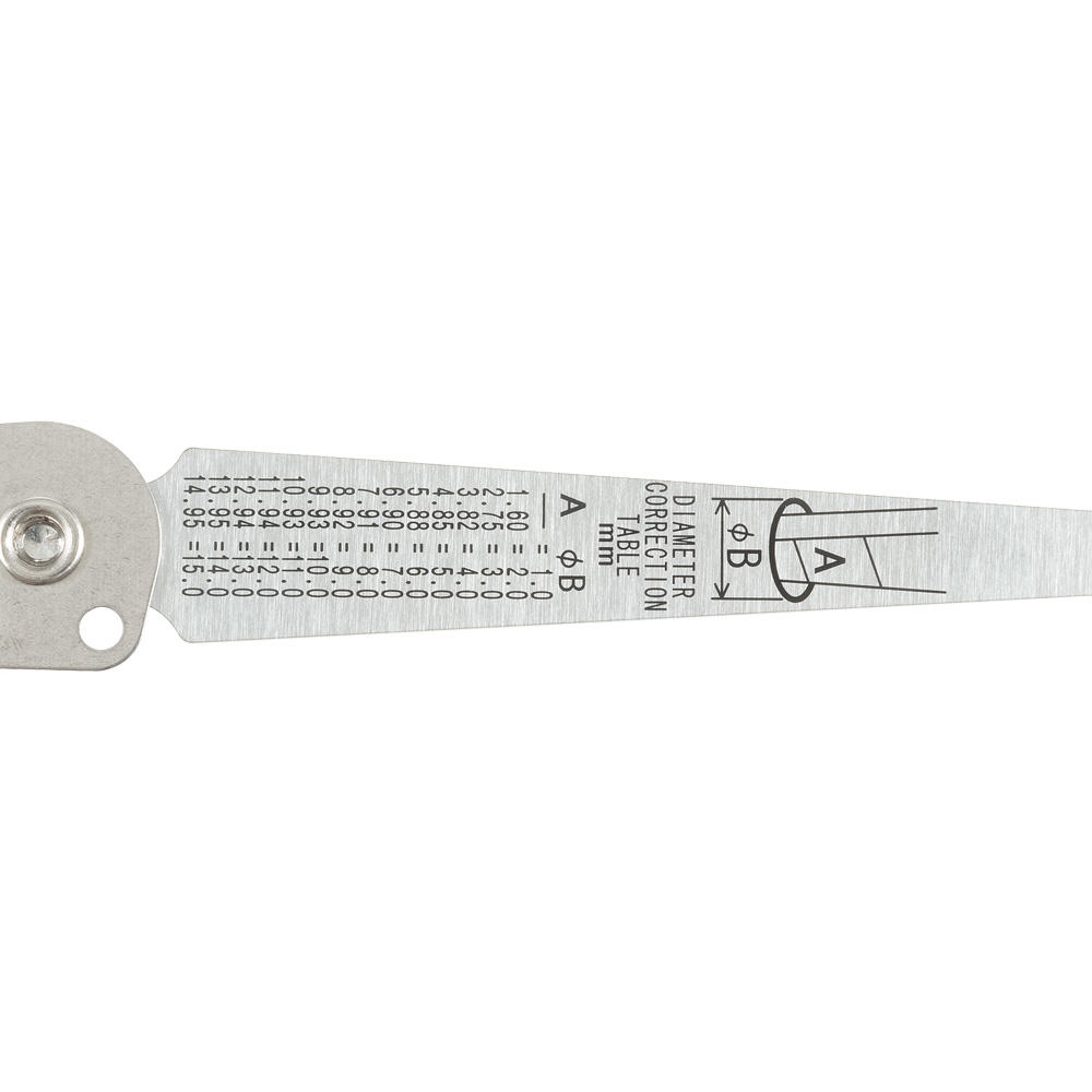 Coin de mesure Shinwa® avec protection métallique et clip