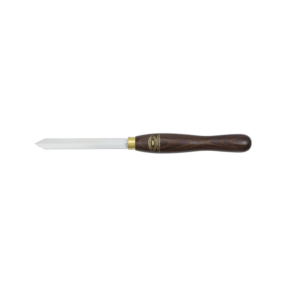 Crown® Abstechstahl, Diamantform, gebeizter Buchengriff