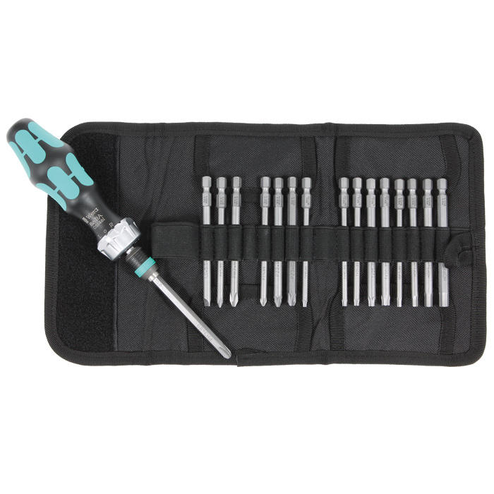 Wera® Kraftform Kompakt Ratchet Screwdrivers, 17-Piece Set