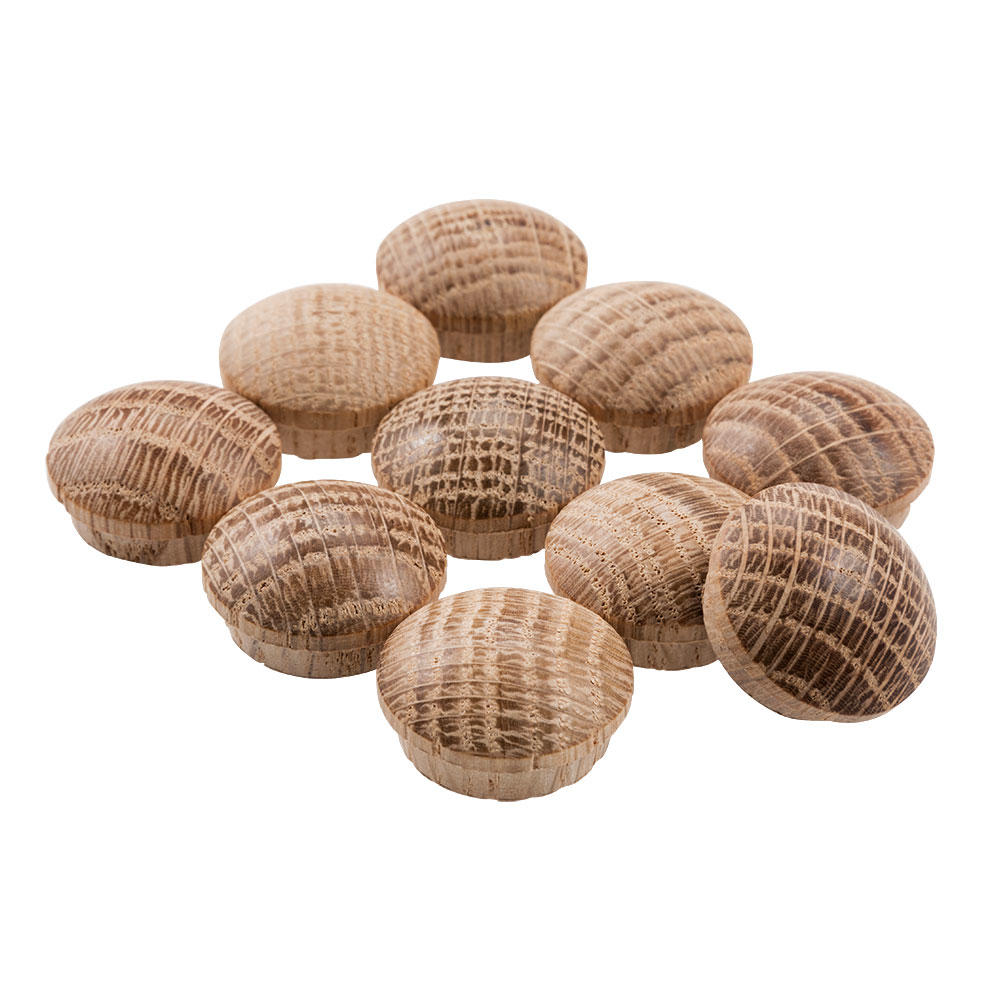 Wooden Plugs, Oak, Ø 20 mm, 10-Piece Set