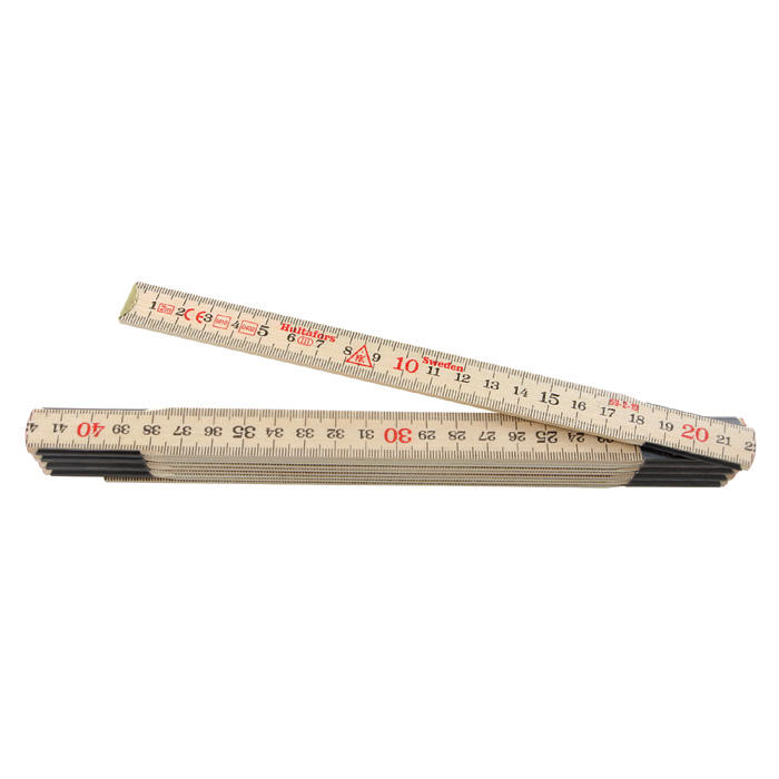 Mètre-pliant Hultafors® en bouleau pubescent, graduation standard