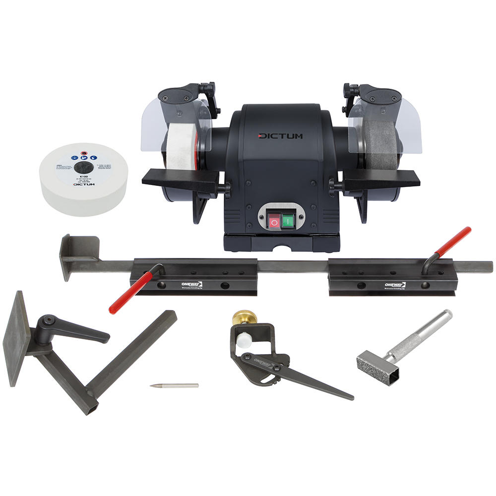 Sharpening Set Woodturning + DICTUM® Low-speed Grinder DS 150 L + CBN Wheel