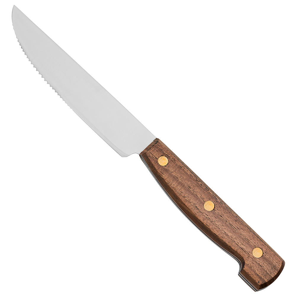 Couverts pour encas » Akazie «, couteau au design rustique, tranchant dentelé