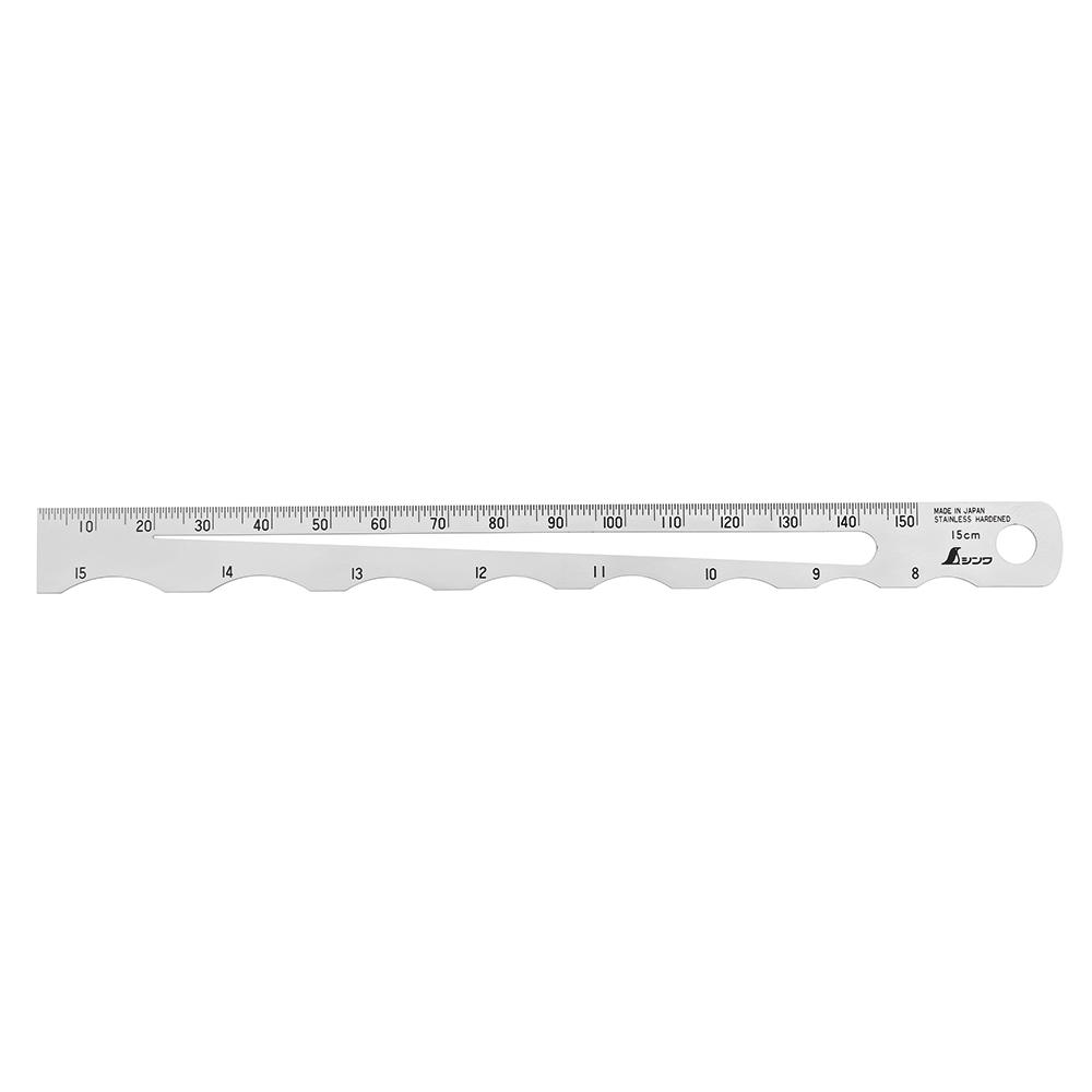 Shinwa® Diameter/Radius Control Gauge, radii of 8-15 mm
