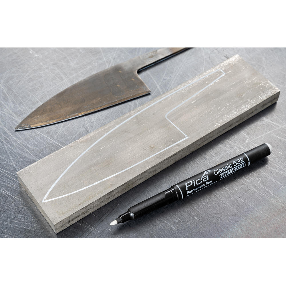 Pica Markierstift mit Rundspitze, weiß