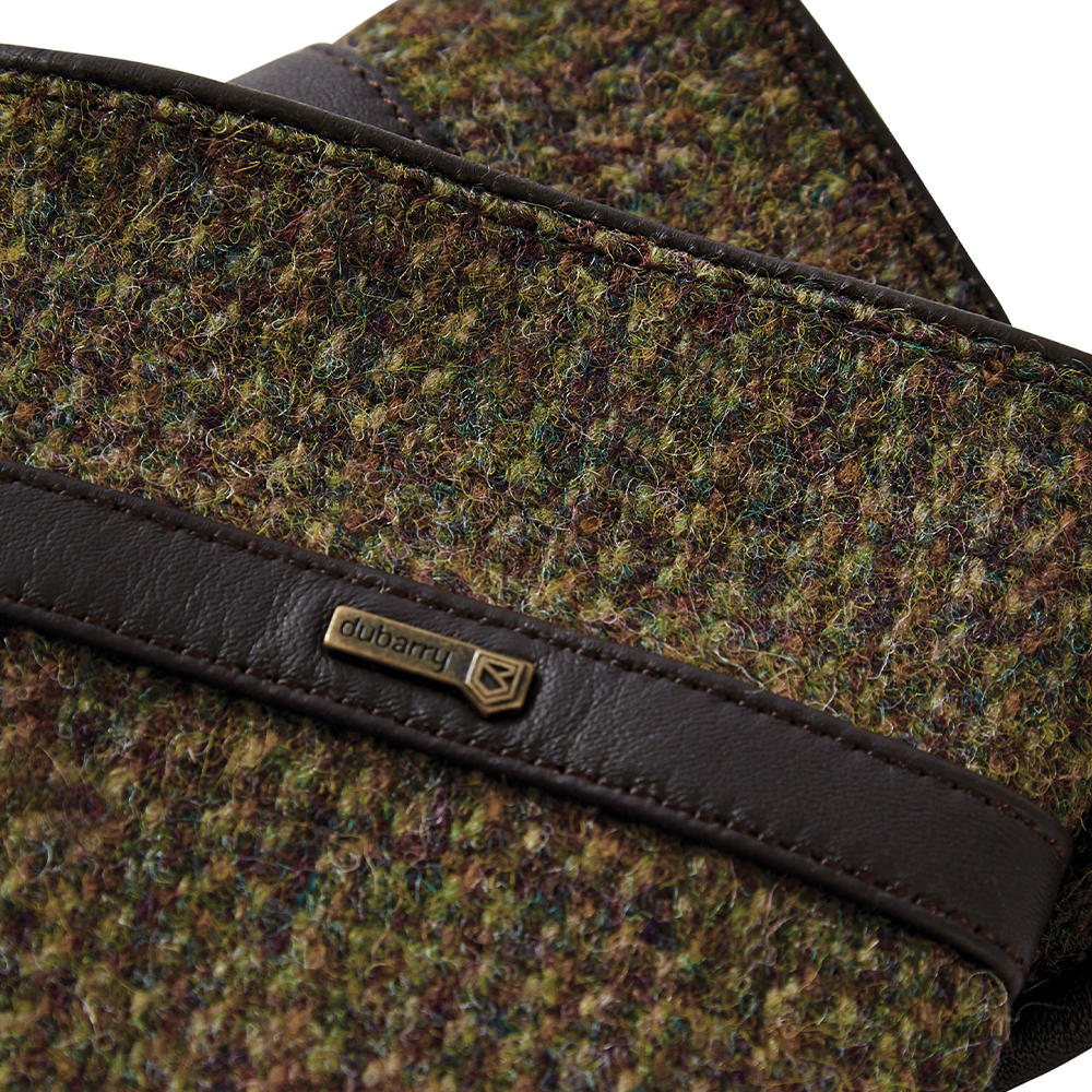 Dubarry, Leder-Tweed Handschuhe Ballycastle, heath