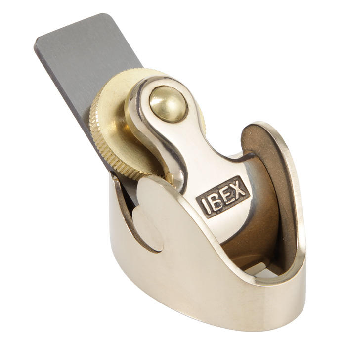 Rabot noisette Ibex®, semelle bombée, largeur du fer 18 mm