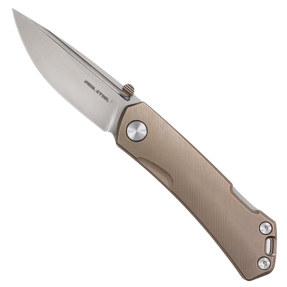 Real Steel® »Luna Maius« Folding Knife, Titanium, Bronze