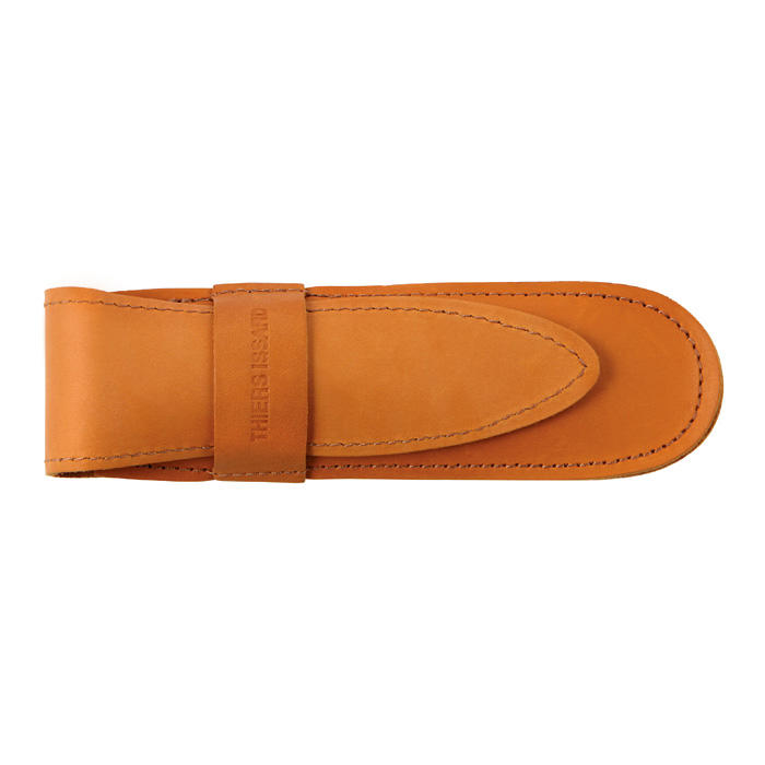 Rasoio con incisione in oro 6/8ʺ, corno scuro