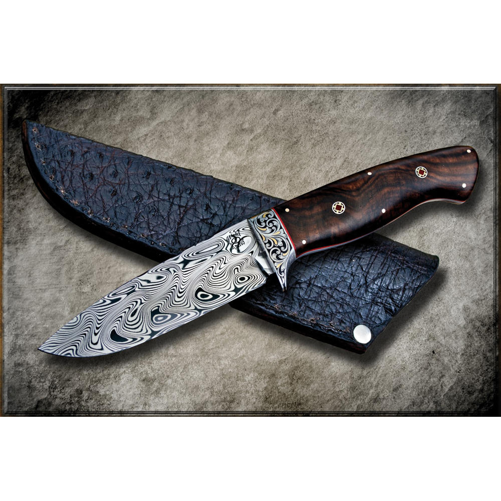 Damasteel® DS93X™ Damaszenerstahl  Thor™, 32 x 4 x 210 mm
