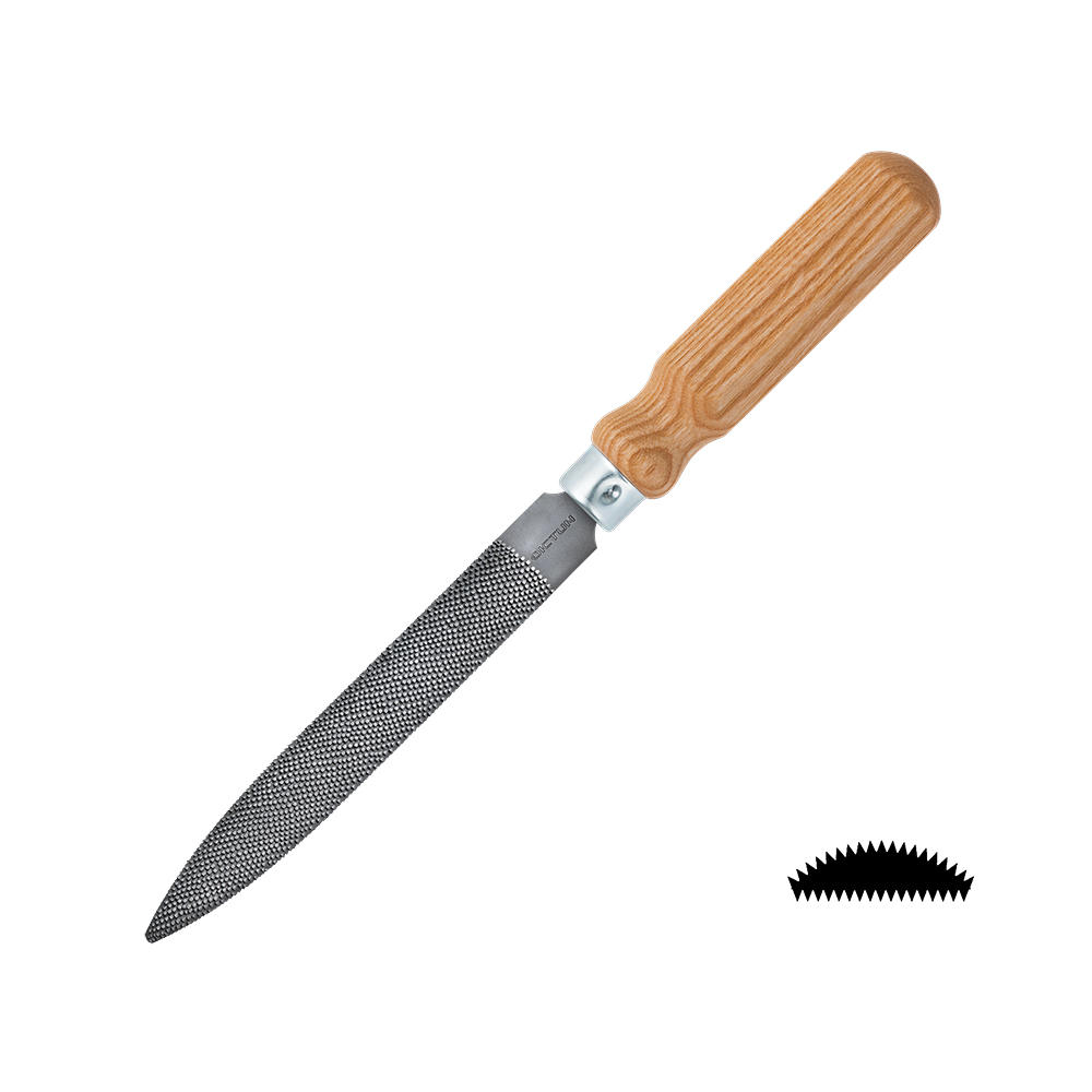 DICTUM® »Flat Cut« Precision Rasp, Cabinet, with Handle, Cut 6, Cut Length 150