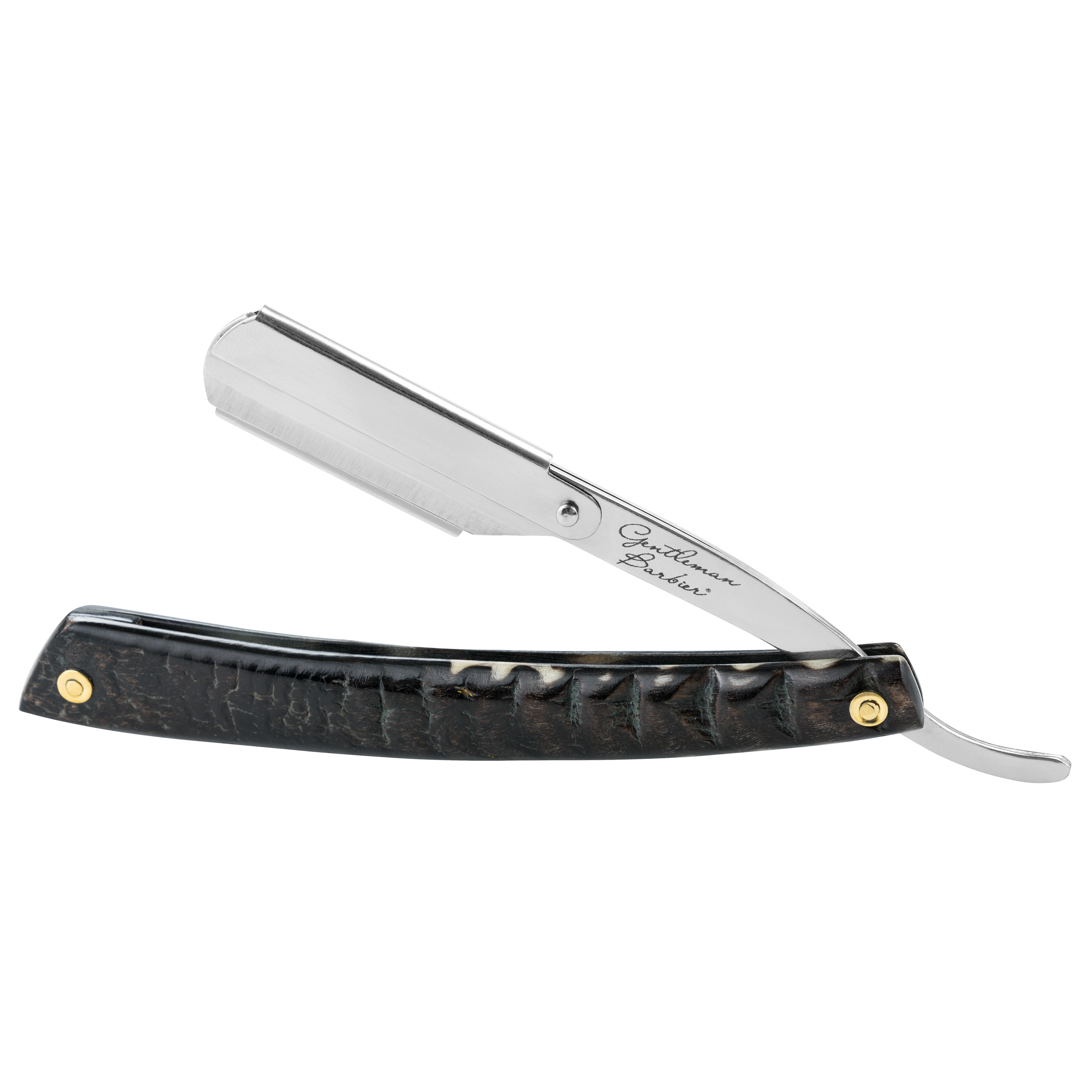 Gentleman Barbier® Rasiermesser mit Wechselklinge, Widderkruste