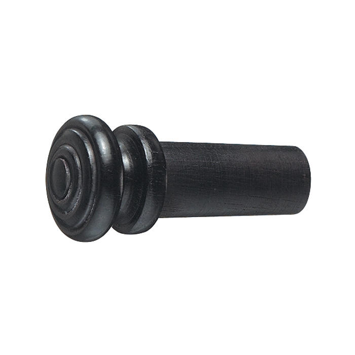 Endbutton, Grooved, Ebony, Violin 4/4 – 3/4, Medium, 10 pcs. 