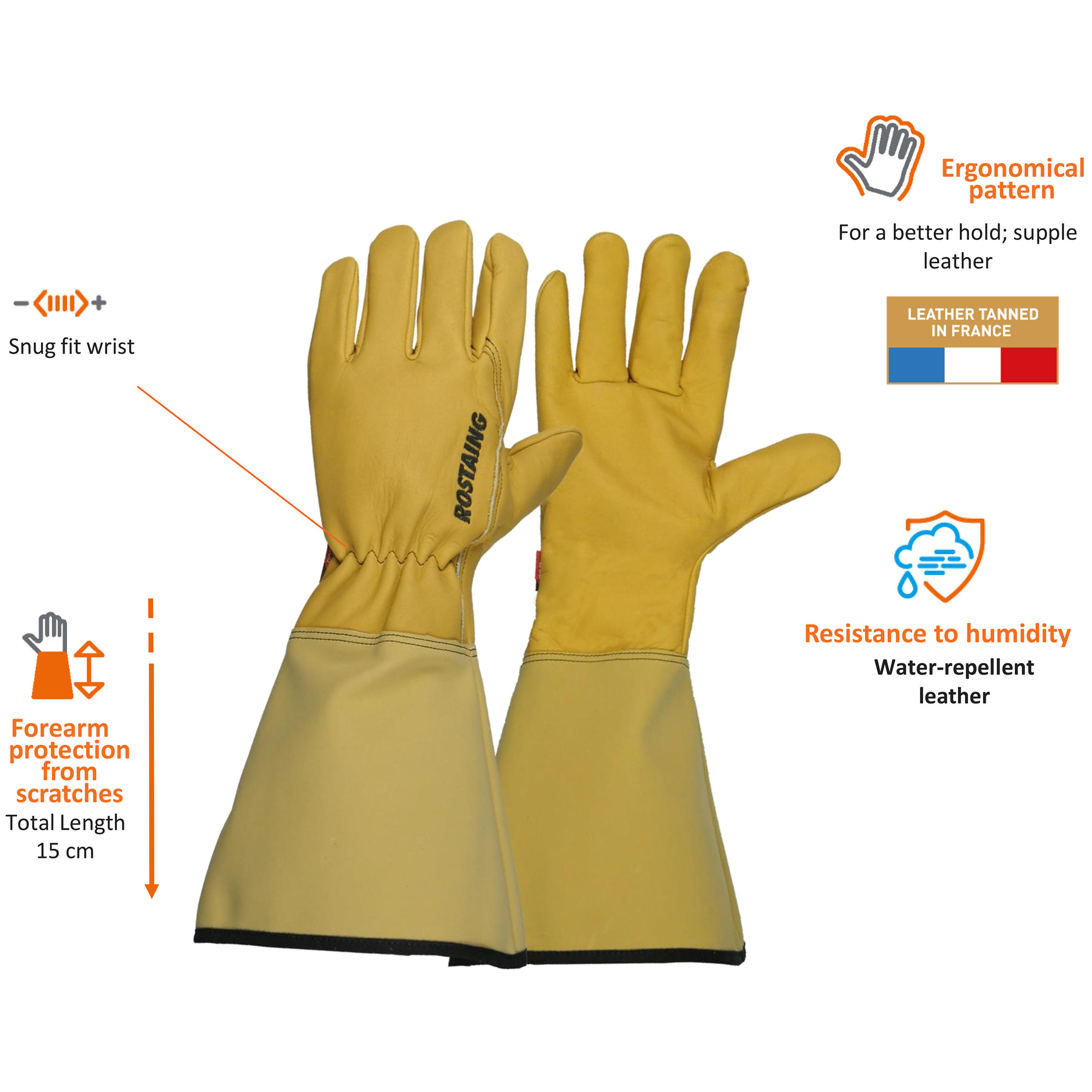 Rostaing® Gardening Gloves »Roseraie«, Size 7