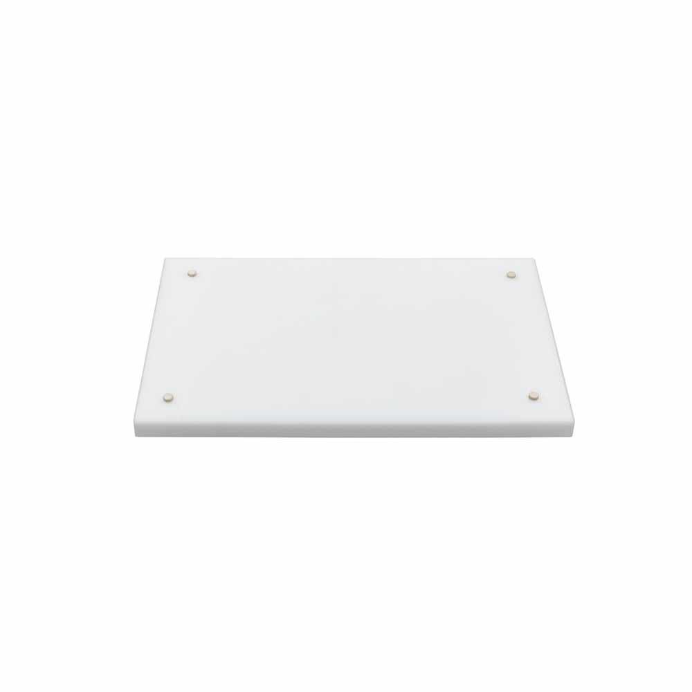 Professional Cutting Board with Sap Groove and Rubber Feet, 400 × 250 × 30 mm