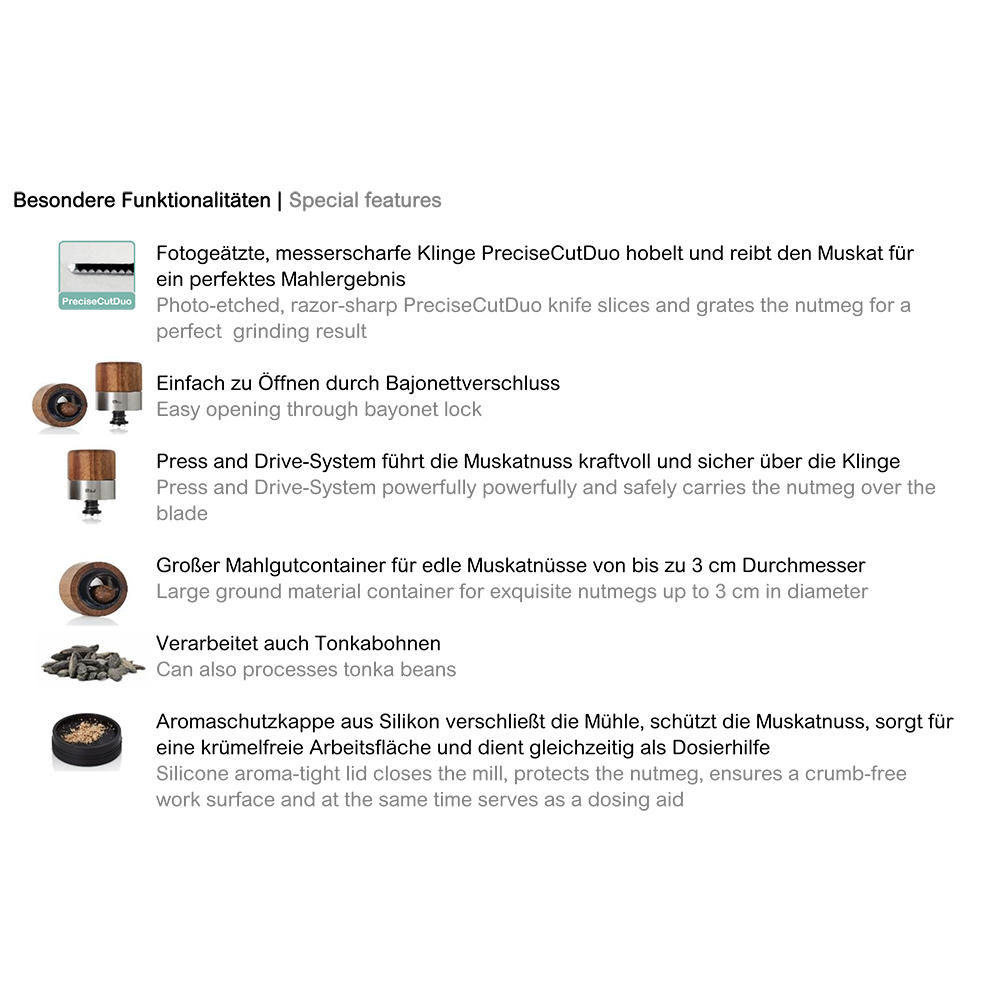 »Muskato« Nutmeg Grinder 